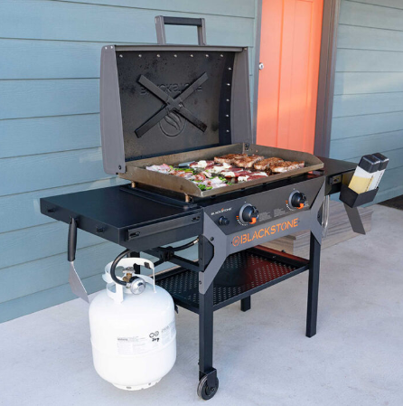 Iron Forged 28in Griddle Cooking Station with Hood ( Back in Stock Soon)